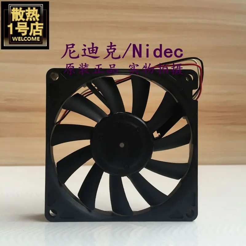 Nidec D08R-24TL 02B DC 24V 0.06A 80x80x15mm 3-Wire Server Cooling Fan