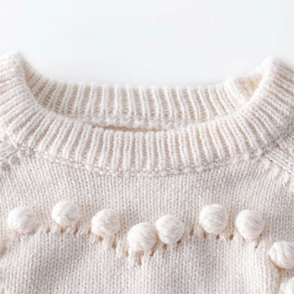 2022 Baby Spring Autumn Clothing Newborn Infant Baby Girls Boy Knitted Bodysuits Heart Sweater Jumpsuits Warm Elastic Band Tops