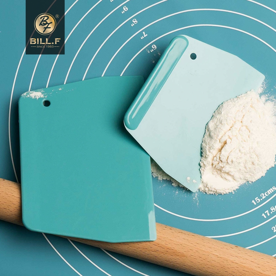  2pc Plastic Cake Cream Spatula Dough Butter Batter Scraper Baking Tools For Home Baking  Cutting Tools Kitchen Gadgets 