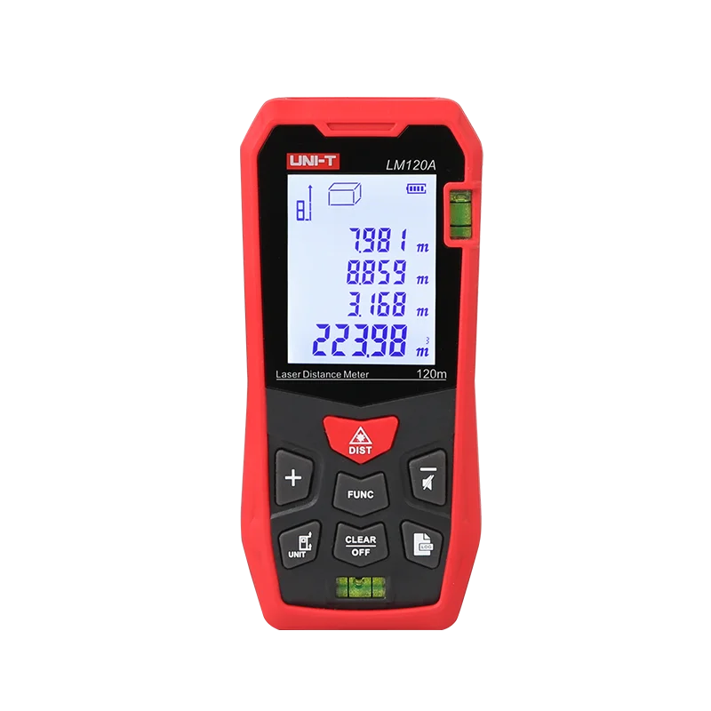 UNI-T LM50A LM70A LM100A LM120A Mini medidor de distancia láser infrarrojo de mano instrumento de medición de habitación al aire libre regla electrónica