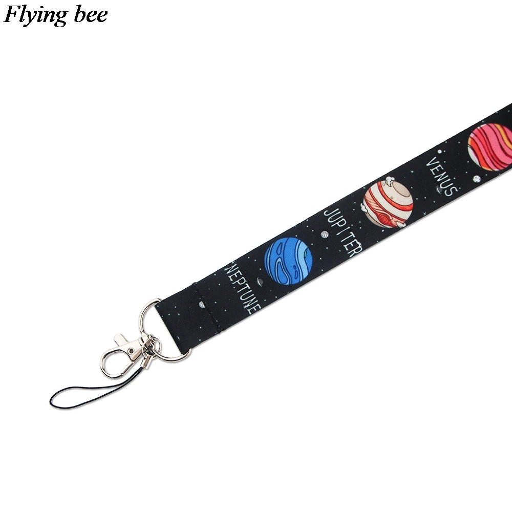 Flyingbee космический брелок мультфильм Марс телефонный шнурок женский модный ремешок шейные ремешки для ID карты Телефонные ключи X1002