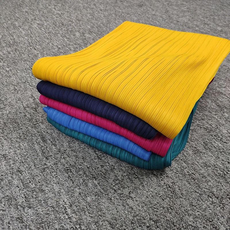 Miyake-pantalones de pierna ancha para mujer, pantalón largo plisado, elegante, informal, suelto y cómodo, para las cuatro estaciones