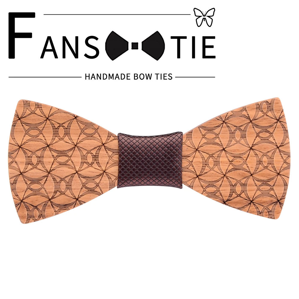 Vòng Tay Có Thể Điều Chỉnh Bằng Gỗ Thắt Nơ Thời Trang Chạm Khắc Hoa Cỏ Gỗ Bowtie Cho Nam Tiệc Cưới Gravatas Cravat Bản Phụ Kiện Vát