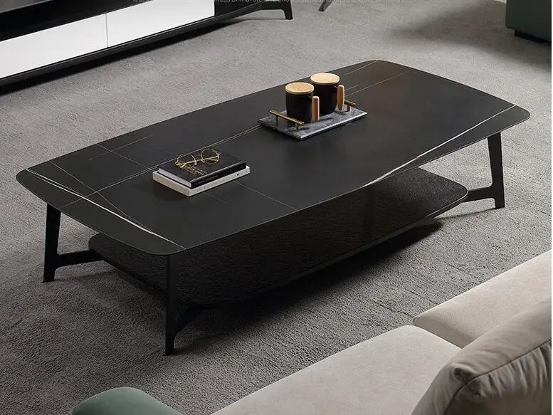 Upscale high quality Black marble coffee table