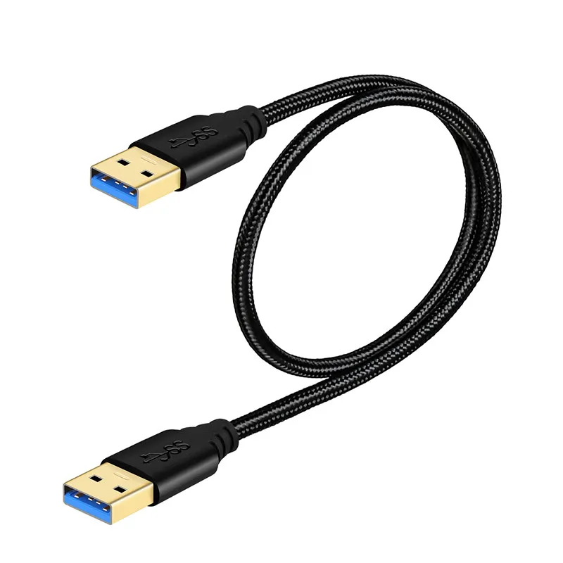 Fasgear USB إلى USB تمديد كابل 5Gbps ذكر إلى ذكر USB 3.0 كابل موسع للقرص الصلب كاميرا ويب كابل يو اس بي موسع