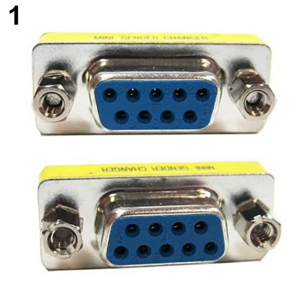 DB9 Mini Gender Changer Coupler Female to Female/Male to Male/Male to Female Mostly use with series RS-232 cables