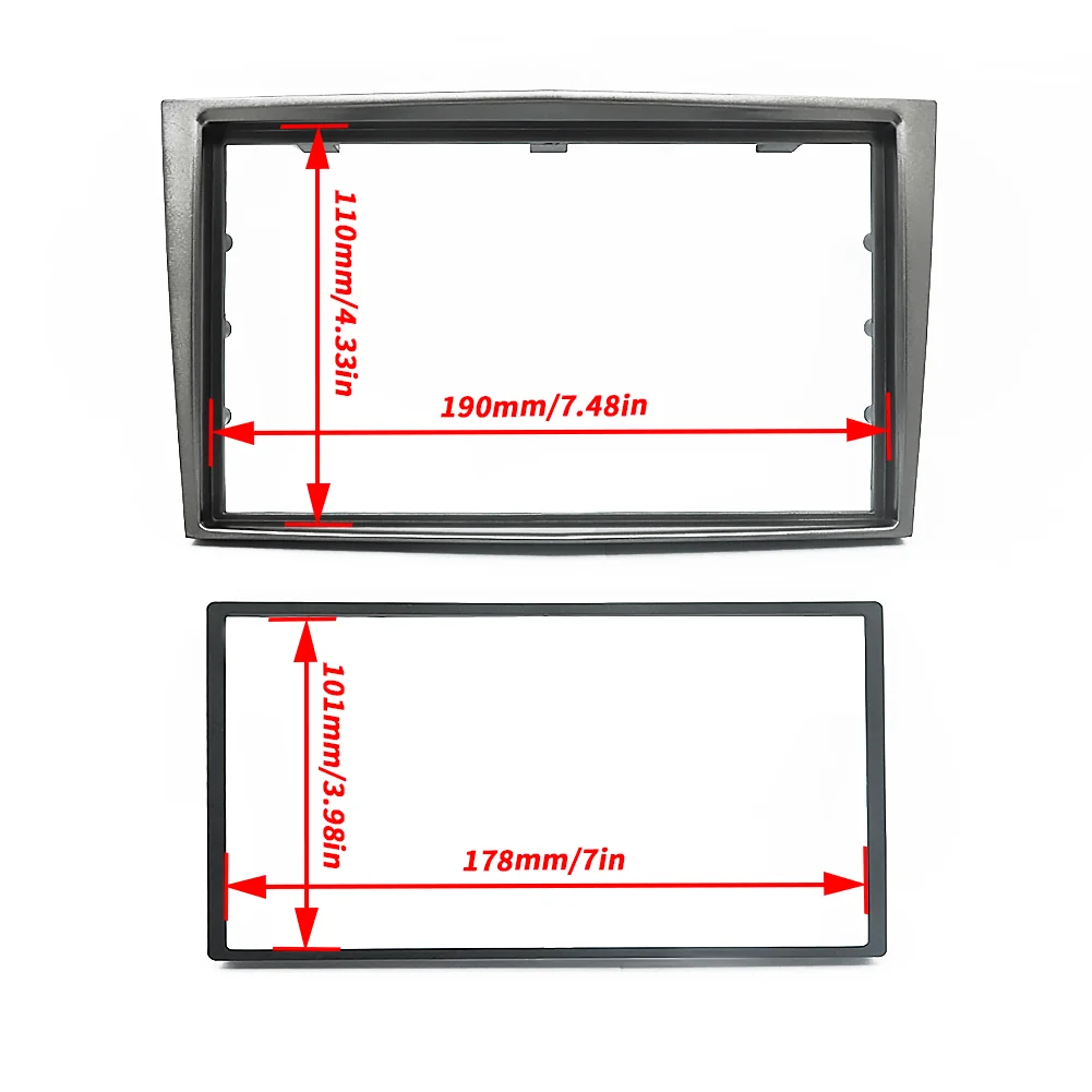 

Radio Stereo Panel for Opel Astra Antara Corsa Zafira Double 2 Din Fascia Dash Installation Trim Kit Face Plate Bezel