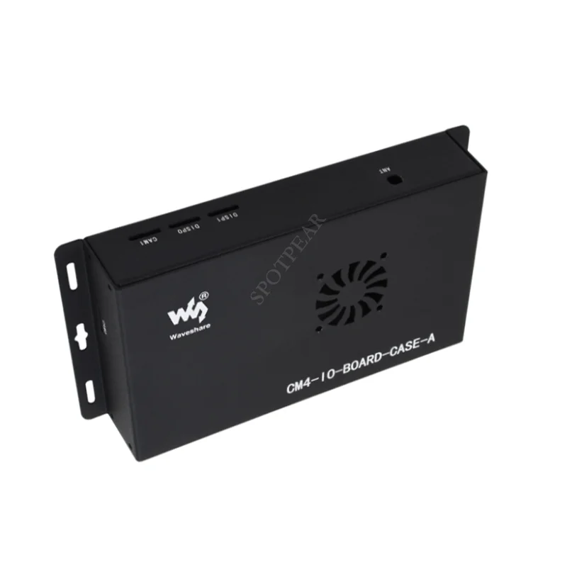 Kotak Logam (A) dengan Kipas Pendingin untuk Papan IO 4/CM4 Modul Hitung Raspberry Pi