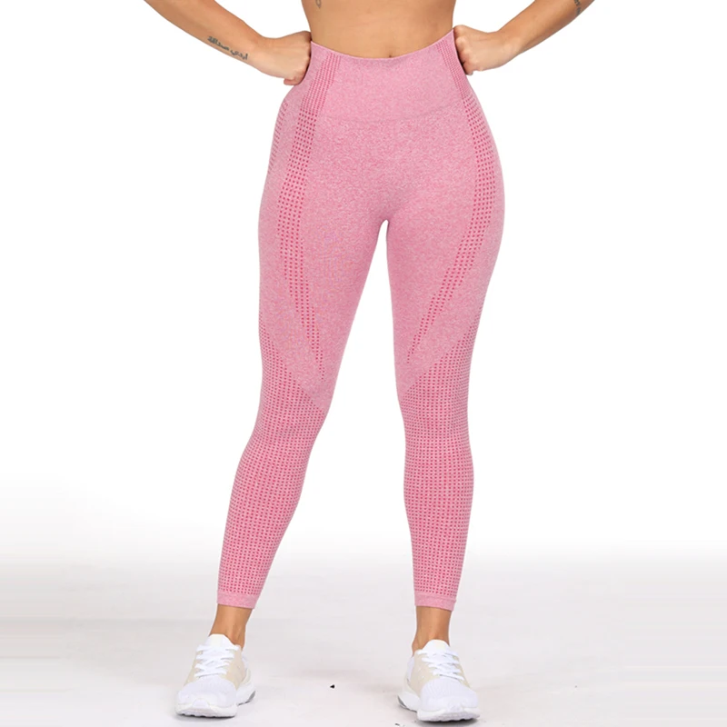 Vital bezszwowe legginsy damskie wysokiej talii spodnie do jogi kontrola brzucha trening Slim Hip Up rozciągliwe legginsy Booty rajstopy sportowe