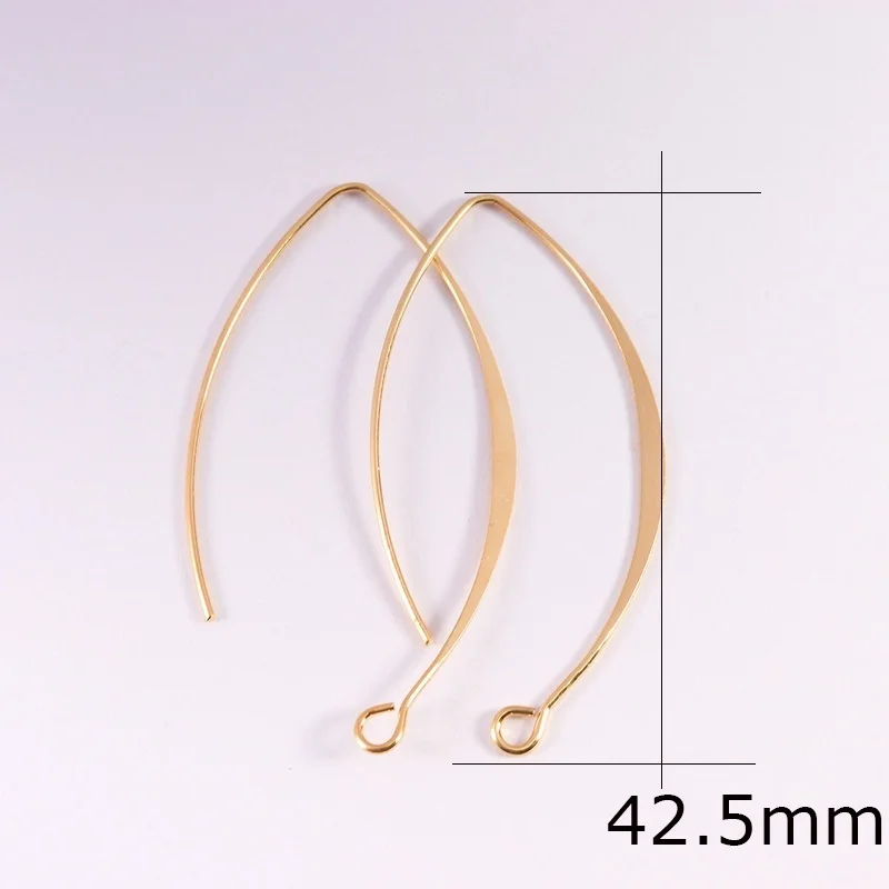 New V-shaped Earring French Earring Hooks Findings Ear Hook Wire Settings Base Settings For Jewelry Making Earrings Accessories