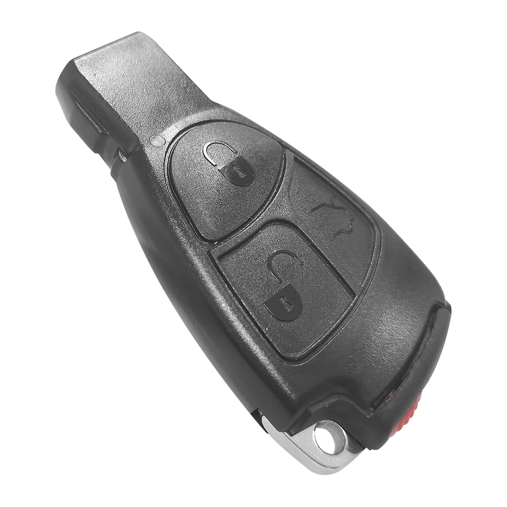 XNRKEY 3 Buttons NEC Remote Key Fob for Mercedes Benz B C E ML S CLK CL Complte Control Key 1996-2005 433mhz