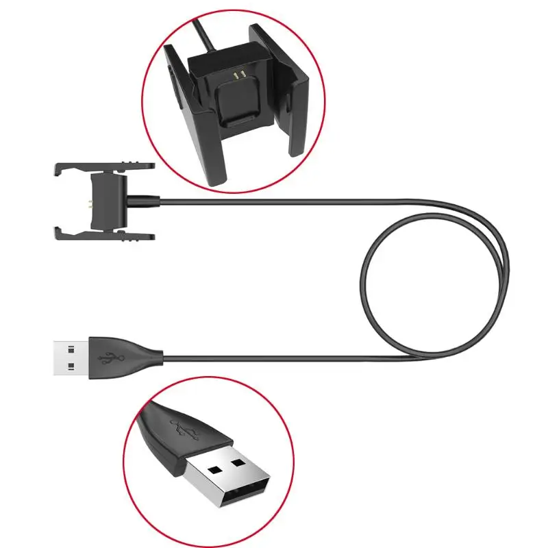 USB Charger For Fitbit Charge2 Smart Bracelet Charging Cable For Fitbit Charge 2 Wristband Dock Adapter Smart Accessories