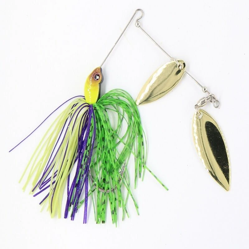 1pc 18g Fishing Hard Spinner Lure Spinnerbait New Bass Fish Accessories Tools Artificial Fishing Beard Bait
