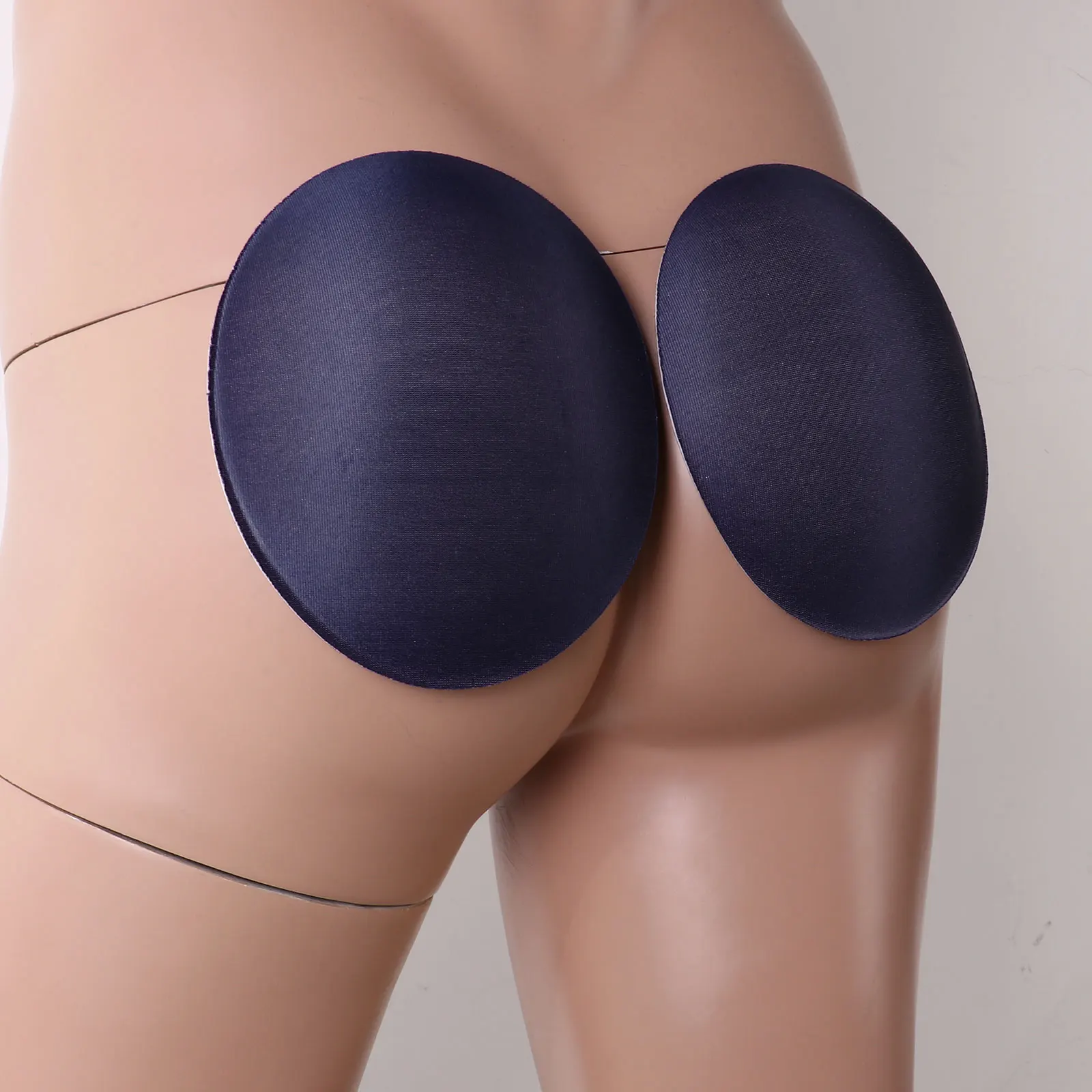 1 Pair Men Rear Enhancing Butt Pads Removable Soft Resilient Foam Contour Hip Sponge Buttock Pads for Underwear Boxer Insert Pad