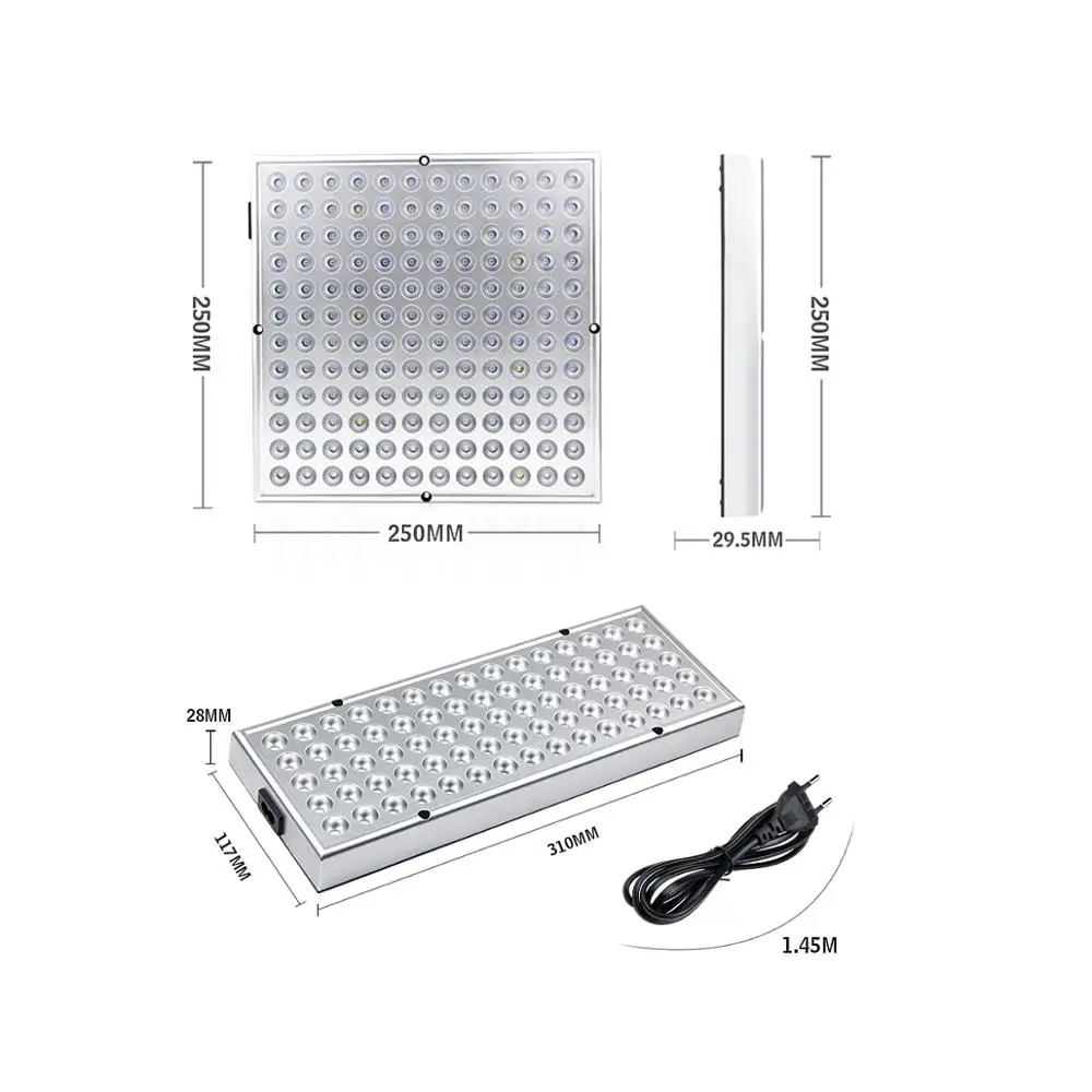 25W/45W Led Grow Light 75Leds /144Leds Hoge Lichtopbrengst Volledige Spectrum Phytolamp Led groeien Lamp Bloemen Zaailingen Groeiende