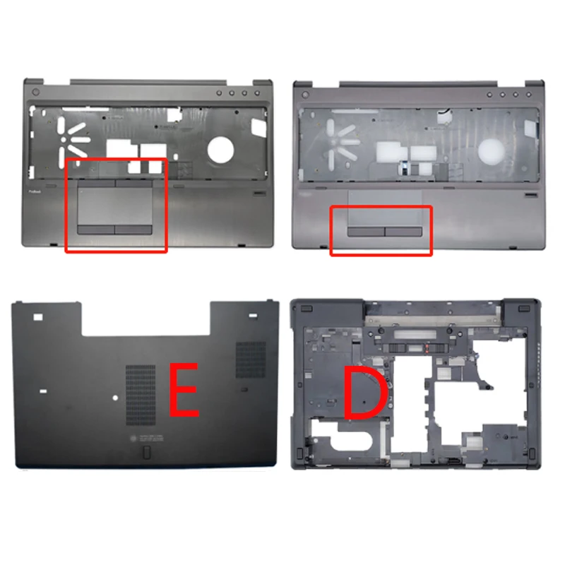 New Laptop Palmrest/Bottom Case/Bottom Case Door For HP ProBook 6560 6560B 6570 6570B Series Upper Case C D E Cover