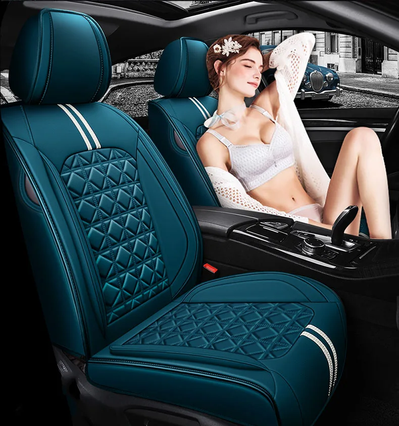 Leather car seat cover universal for auto volve s40 s60 s80 s90 v60 v90 xc40 xc70 car accessories cover seat car seat caution