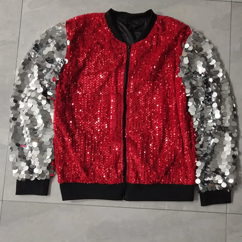 Male Singer Musical Vocal Concert Sequins Jacket Pants 2 Piece Set Performance Clothes Bar DJ Dancer Rock Hip Hop Stage Costume