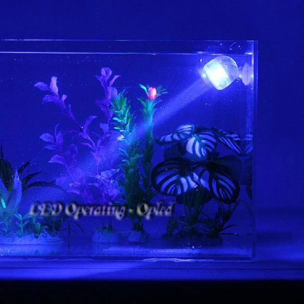 Outdoor Indoor Underwater led lamp, Waterproof led aquarium light for coral reef fish tank, Submersible Aquarium Spot Lamp light