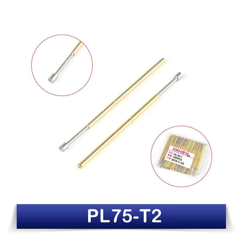 20pcs Spring Test Probe Pogo Pin PL75-A2/B1/1D/D2/E2/F1/G2/H2/J1/LM2/Q1/T2/M3