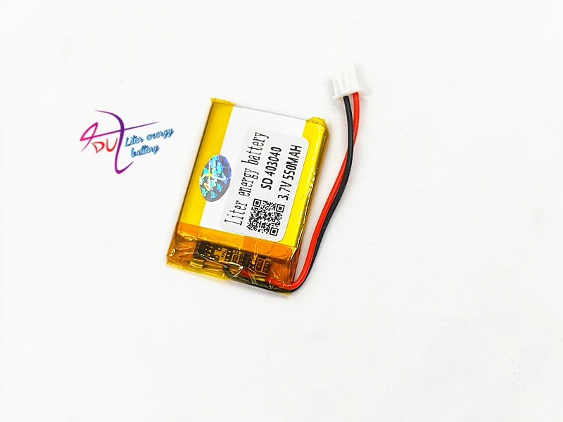 JST XH 2.54mm 10PCS 403040 3.7V 550MAH Lithium Polymer LiPo Rechargeable Battery For Mp3 headphone PAD DVD bluetooth camera