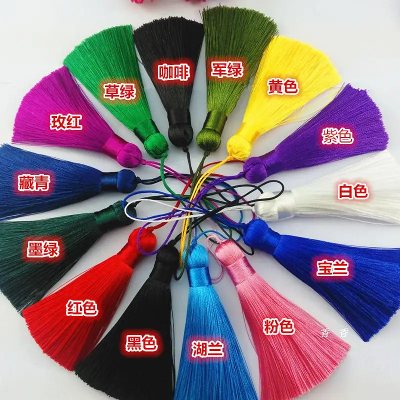 8CM Short Fat Ice Silk Spike DIY Small Tassel Hanging Chinese