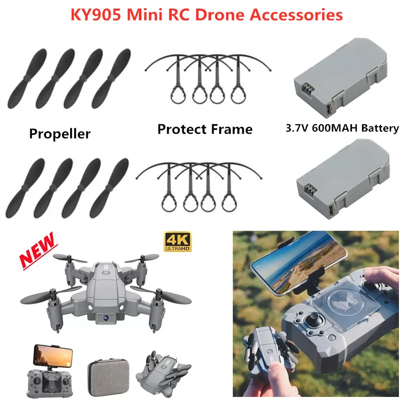 KY905 MINI RC Drone Ersatzteile 3,7 V 600mAh Batterie/Propeller KY-905 KY905 RC Drone Zubehör KY905 Klingen KY905 Batterie