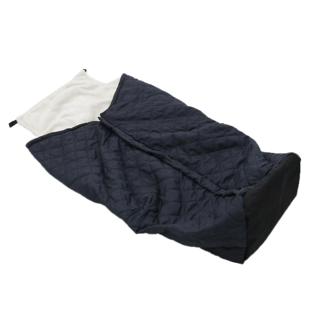 Plush Lined Waterproof Wheelchair Warmer Blanket Cover for Old Man Patients Zipper Wheelchair Cove 132 x 65 cm