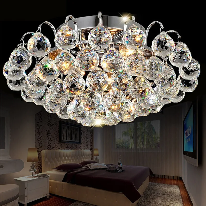 

Contemporary Ceiling Lamp Crystal Living Room Foyer Home Lights Lustre Fixtures Ceiling Lights surface mounted WF1119