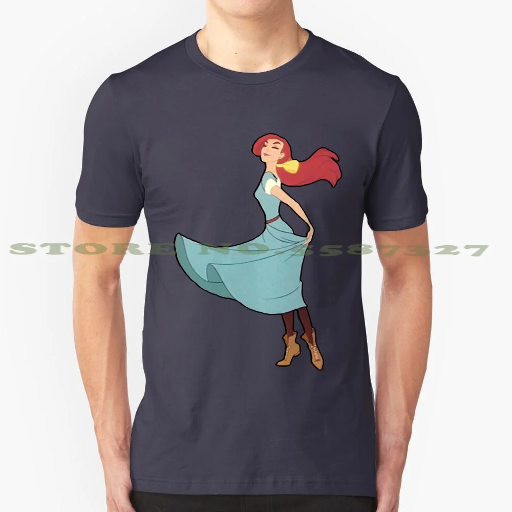 Together In Paris 100% Cotton T-Shirt Anya Anastasia Nikolaevna 20Th Century Fox Don Bluth Animation