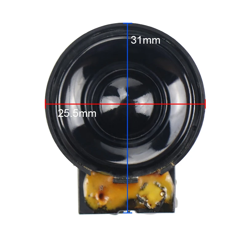 GHXAMP 26 مللي متر سوبر مكبر المجال المغناطيسي عالية الملعب مكبر الصوت 4 أوم 5 W 2 قطعة