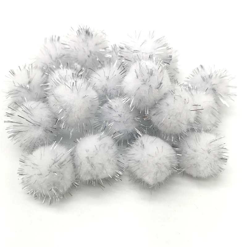 50pcs 15mm 25mm Colorful Pompoms for Dolls Garment Handmade Material Soft Fluffy Pom Poms Ball For DIY Kids Toys Accessories