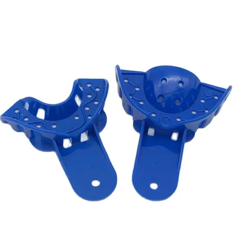 10Pcs/set Disposable Plastic Dental Impression Trays  Adult And Children  Central Supply Materials Teeth Holder Oral Care Tools