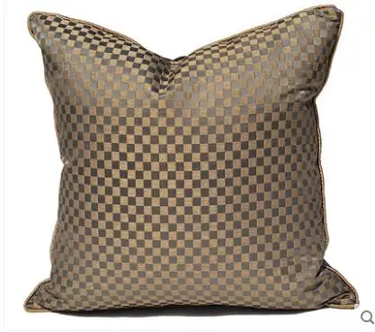 

Neo-classical hotel cafe sofa chair pillowcase bed brown waist pillowcase