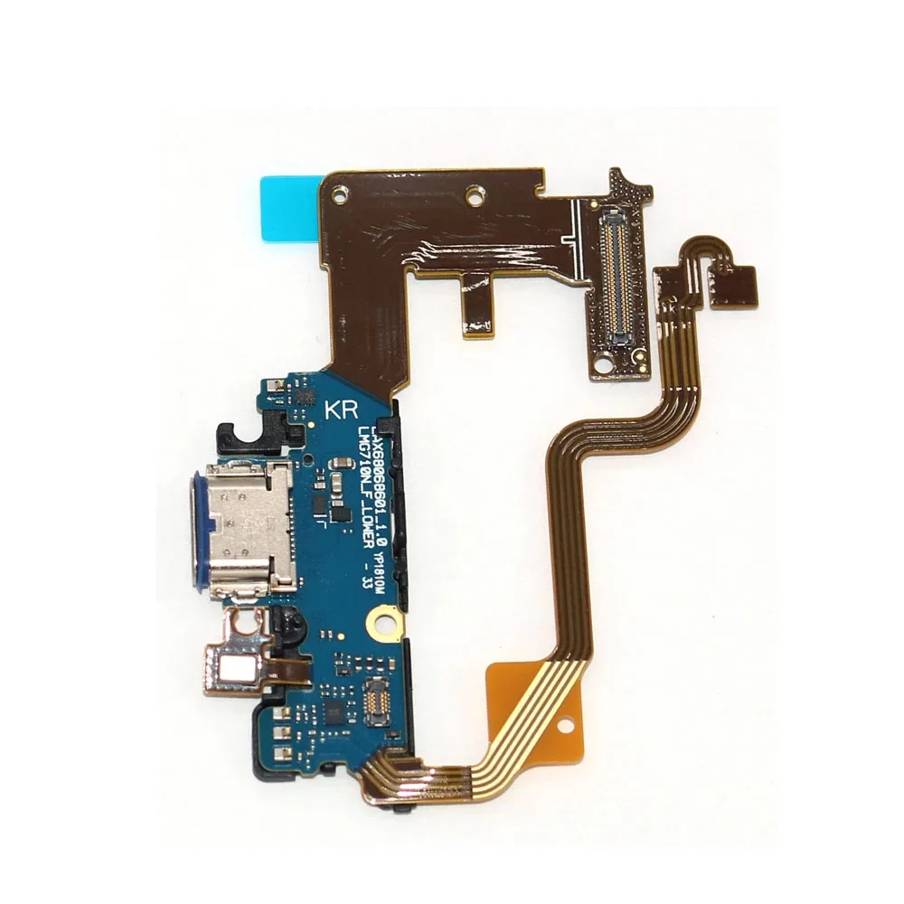 USB Charger Jack Board With Microphone For LG G7 G710 Charging Port Connector Board Flex Cable Replacement Parts