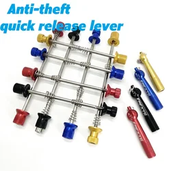 Mountain Bike Anti-theft Quick Release Lever Front Rear 110mm 145mm MTB Road Bicycle Hub Quick Release Black Red Blue Gold