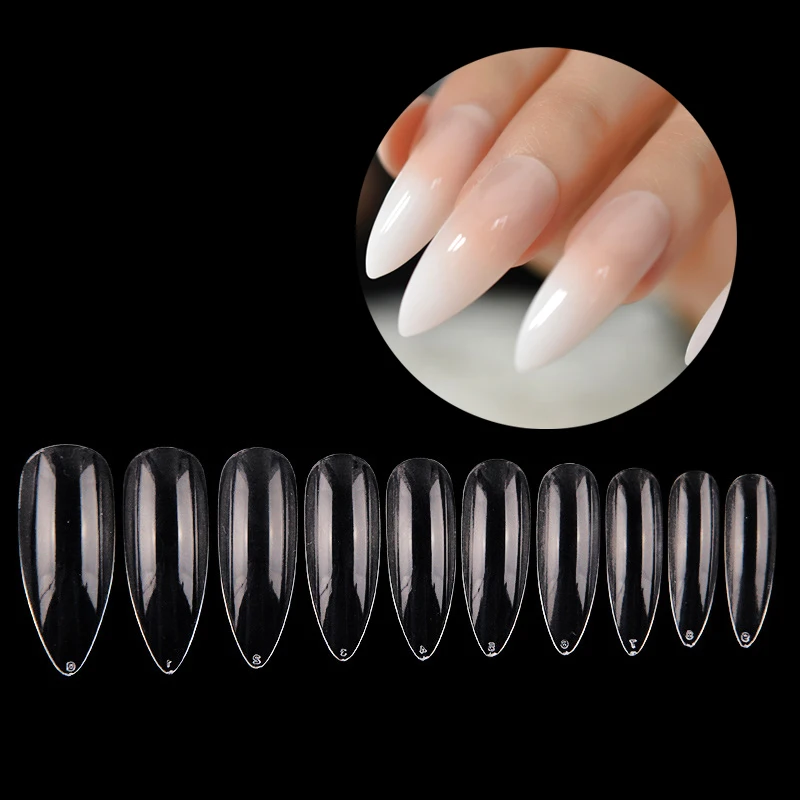 Extension de faux ongles transparents, 500 pièces + 100 pièces, accessoires professionnels, Salon, utilisation artificielle, affichage des pointes