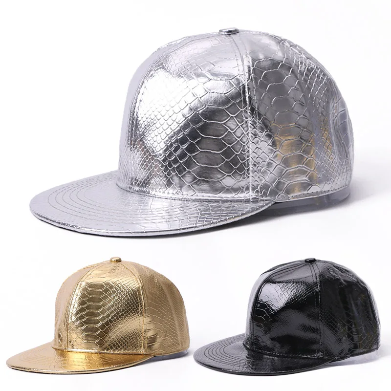 Autumn Spring Baseball Cap For Woman And Men Golden Silver Metallic Luster Solid Color Caps Unisex Hip Hop Baggy Slouch Dad Hats