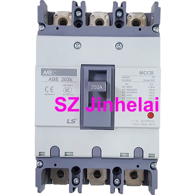 LS ABE203b Authentic Original ABE 203b Molded case circuit breaker ABE-203B Air switches 3P 100A 125A 150A 175A 200A 225A MCCB