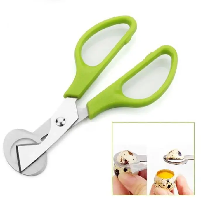 

200pcs Hot sale Pigeon Quail Egg Scissor stainless steel Bird Cutter Opener Kitchen Tool Clipper SN3759