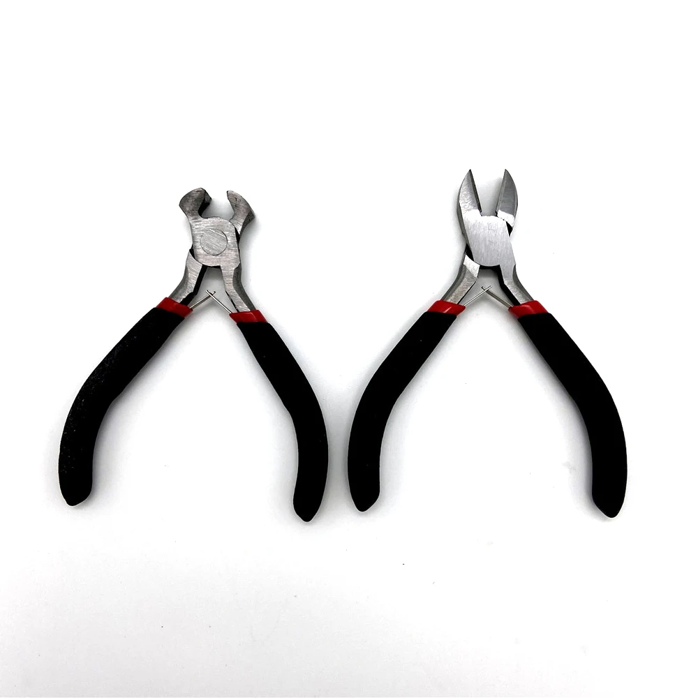 Szczypce szczypce tnące boczne przewód elektroniczny Cutter Outlet Mini nożyczki plastikowy uchwyt narzędzia ręczne