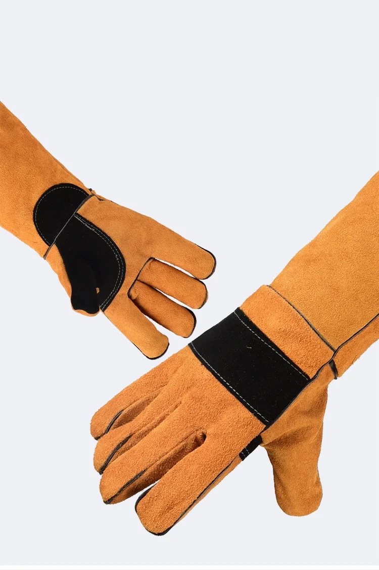 Anti-bite Safety Gloves For Dog Cat Reptile Glove Long Leather Pets Grasping Biting Protective Glove Gardening Work Train Gloves