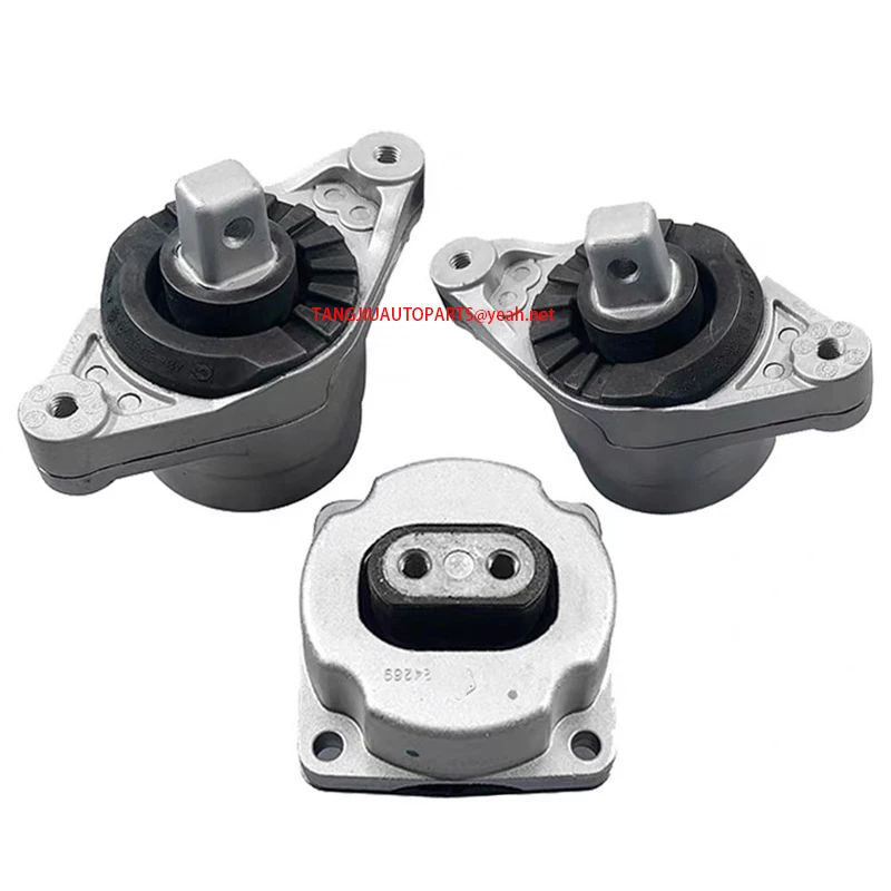 3PCS Engine Motor Mount Fit Maserati Ghibli 2014-2017 3.0L 2WD 06700036290 68092519AA 06700036280