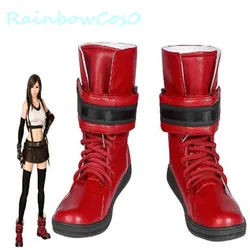 Final Fantasy VII Cosplay Tifa Lockhart Cosplay Shoes Boots RainbowCos0 Christmas Game Anime Halloween