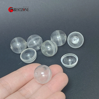 Mini 100Pcs 0.59Inch D15MM Clear Transparent Plastic Small Capsules Toys Surprise Ball Empty Eggshell Kids Box Tiny Paintba Prop