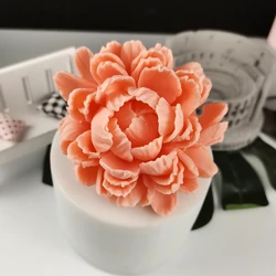 HC0282 3D beautiful lotus chrysanthemum silicone mold can be used for wedding cake decoration tools DIY soap mold