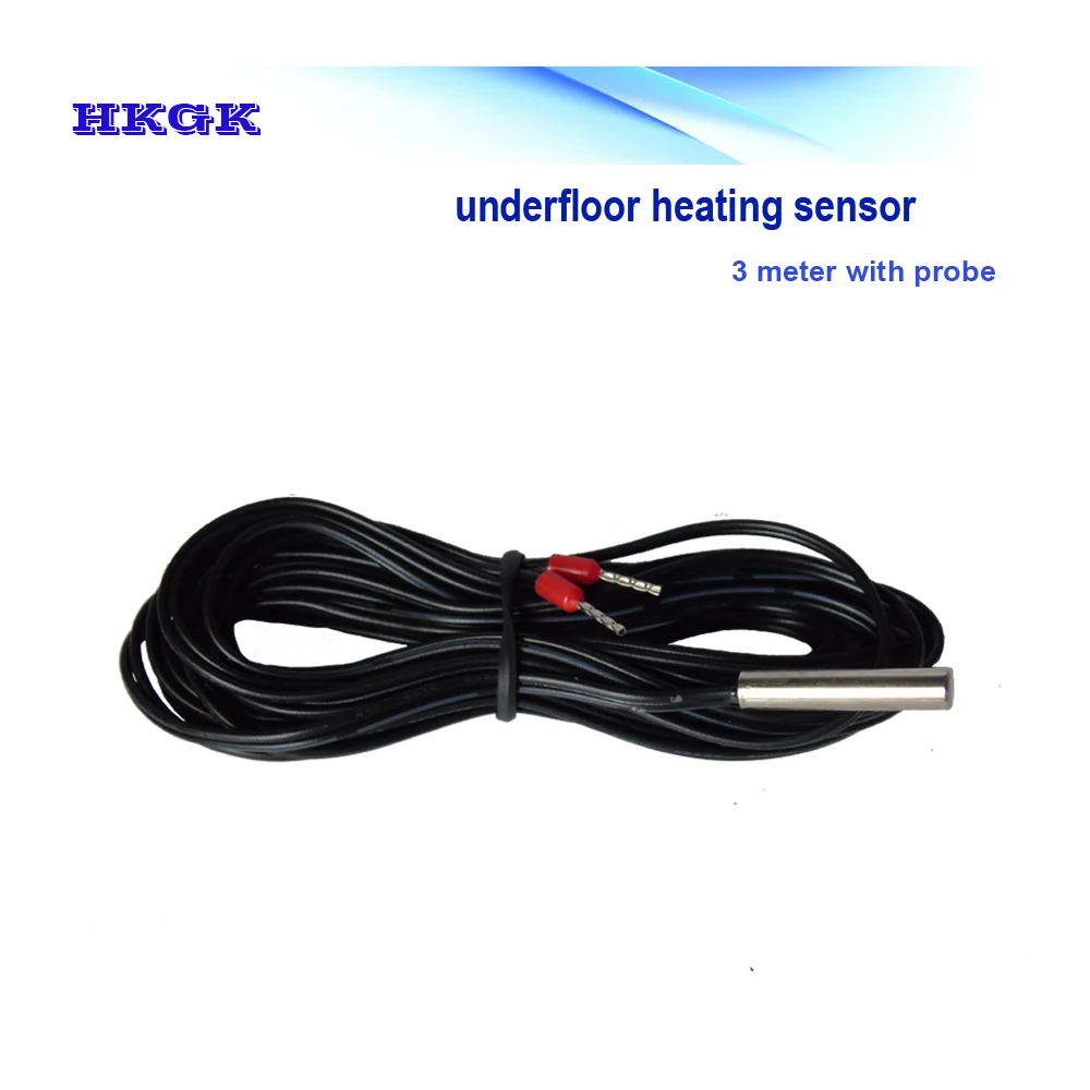 Indoor 3 meter cable floor heating sensor waterproof probe