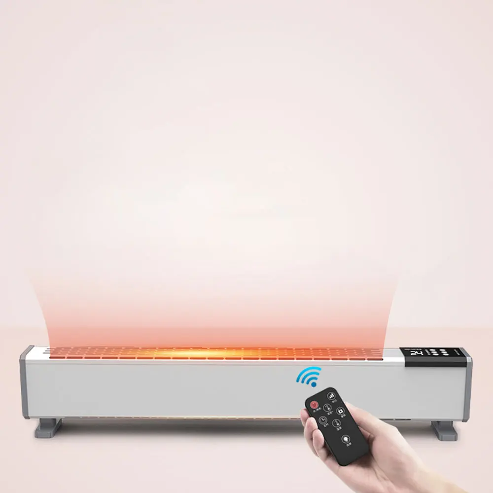 Baseboard เครื่องทำความร้อนห้องนอนไฟฟ้าความร้อนประหยัดพลังงานความเร็ว Convection เตาย่าง