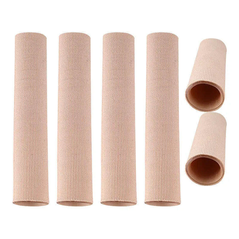 1/2/5Pcs Silicone Cover Cut Fabric Toe Separator Spacer Tube Sleeve Valgus Corrector Hammer Protector Finger Foot Care Pedicure