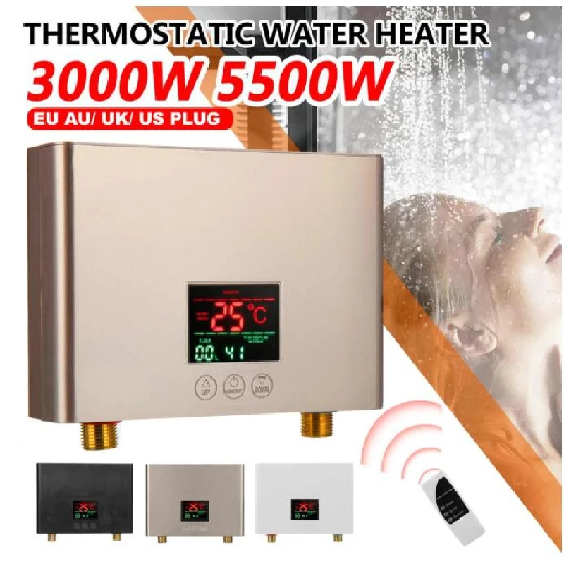 110V 3000W / 220V 5500W Instant Electric Water Heater Mini Intelligent Frequency Conversion Constant Temperature